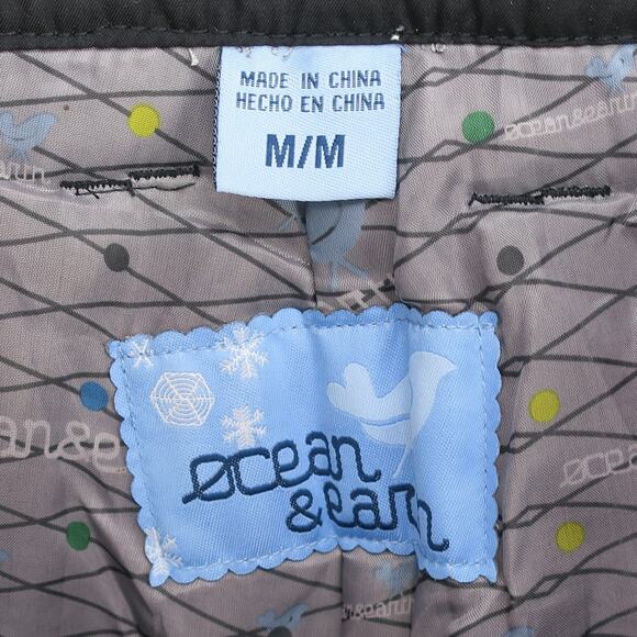 Snow Pants Men’s M Insulated Waterproof Black Winter Ski Outdoor Ocean & Earth - Picture 3 of 16